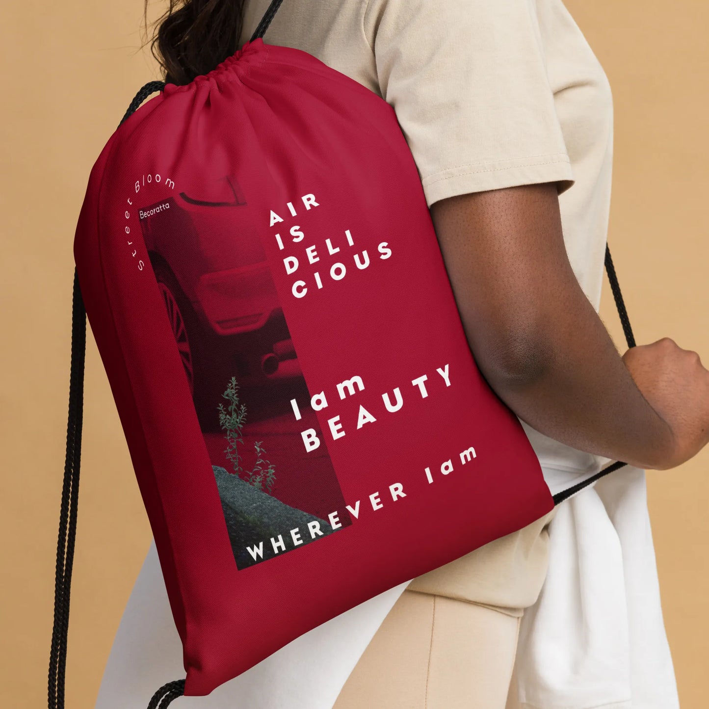I am BEAUTY | Drawstring bag