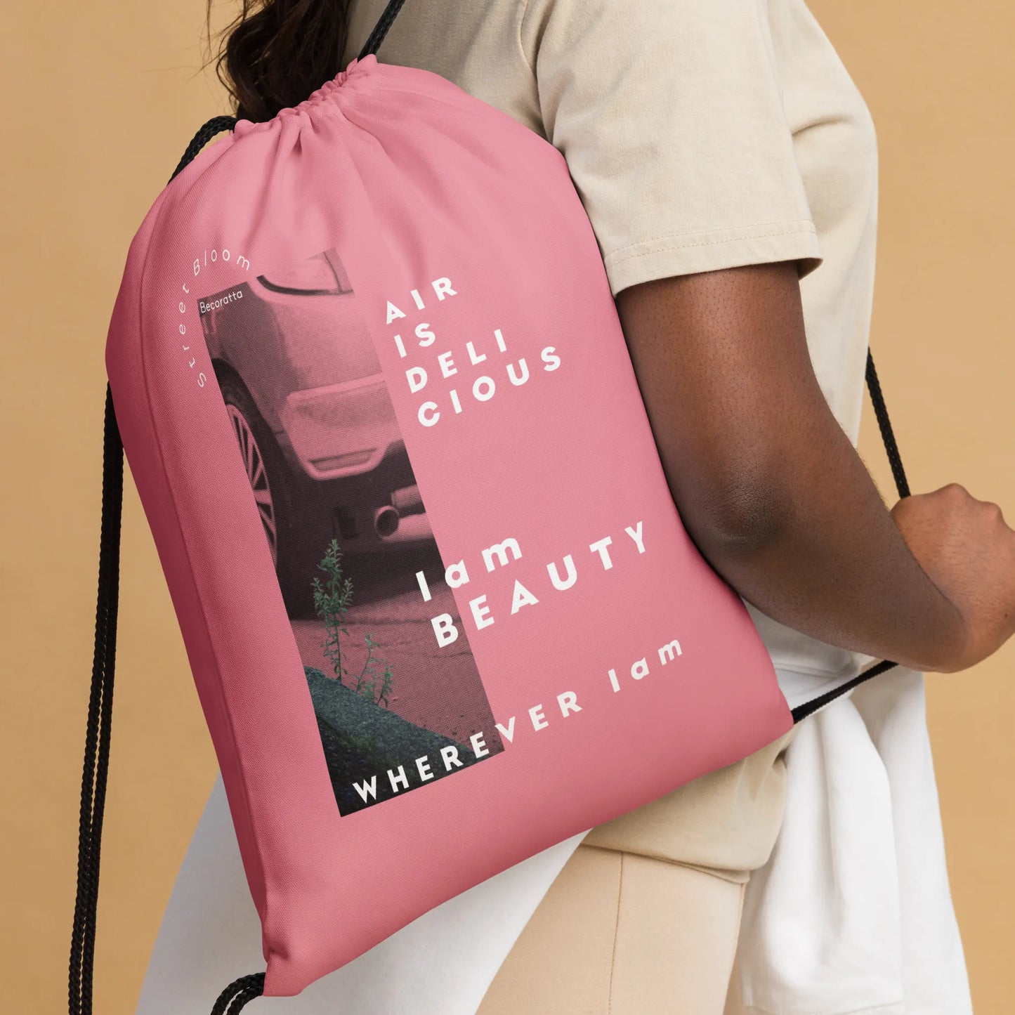 I am BEAUTY | Drawstring bag
