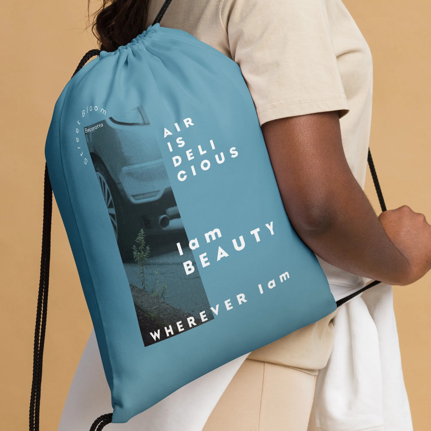 I am BEAUTY | Drawstring bag
