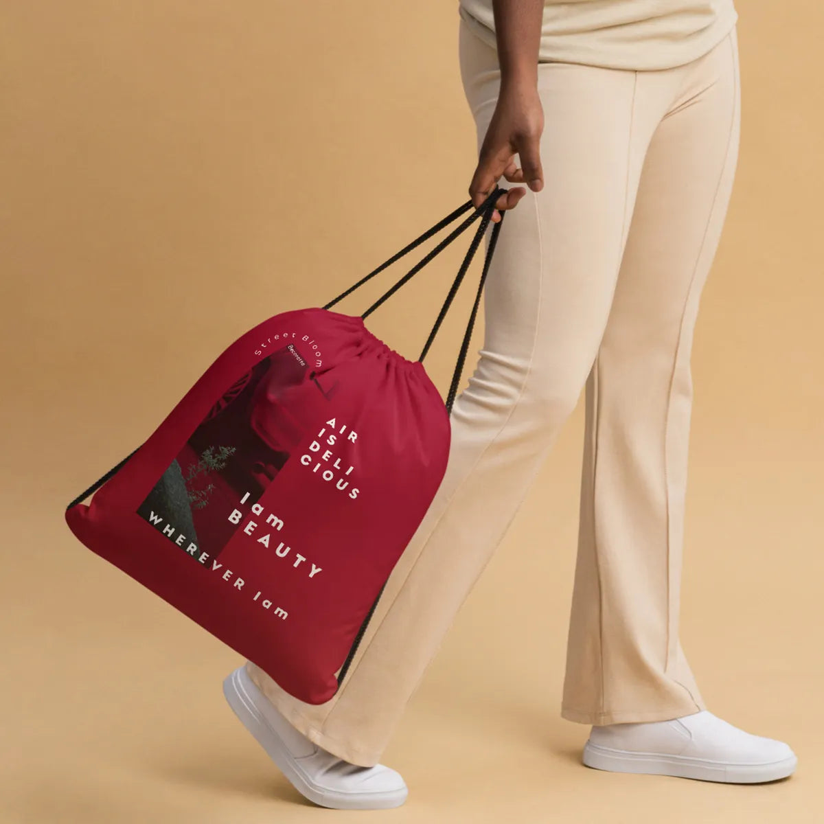 I am BEAUTY | Drawstring bag