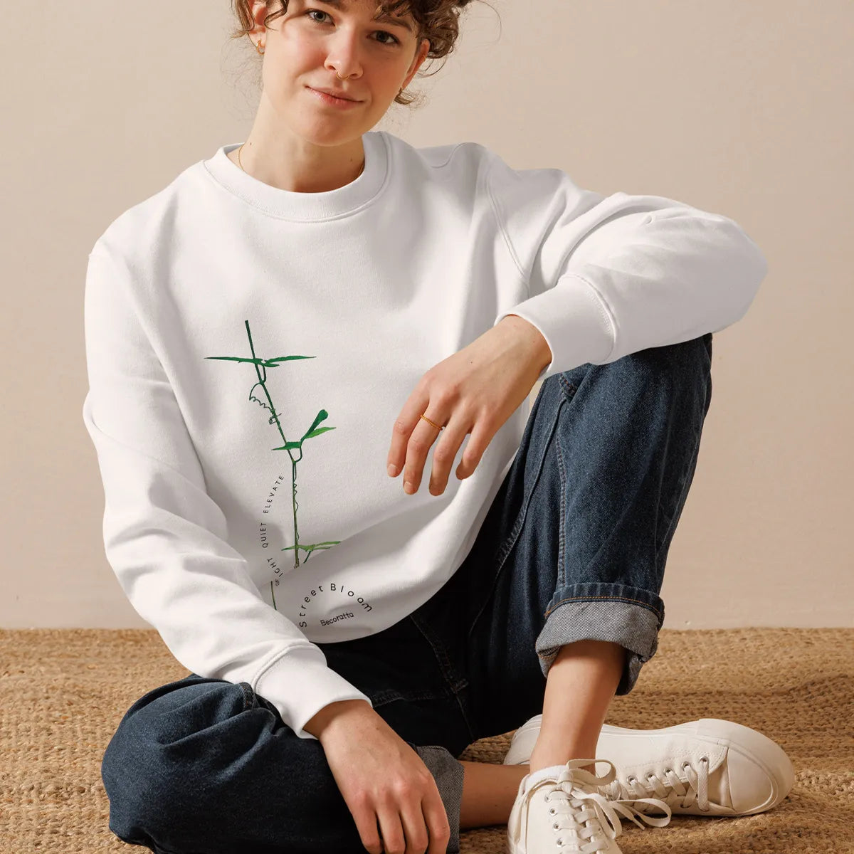LIGHT QUIET ELEVATE | Organic sweatshirt, Eco-Friendly Urban Style