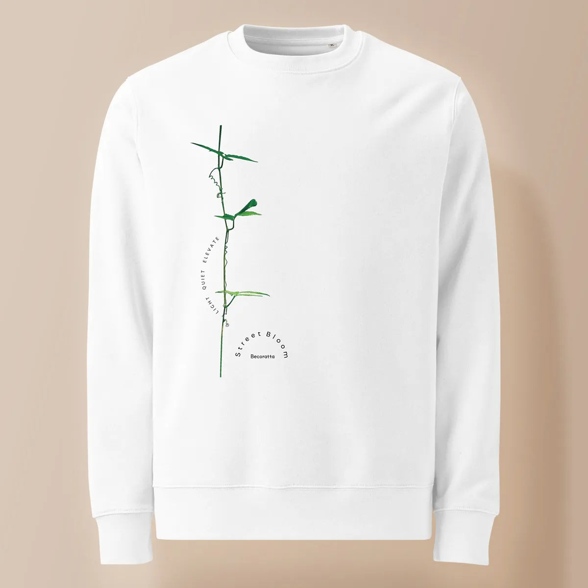 LIGHT QUIET ELEVATE | Organic sweatshirt, Eco-Friendly Urban Style