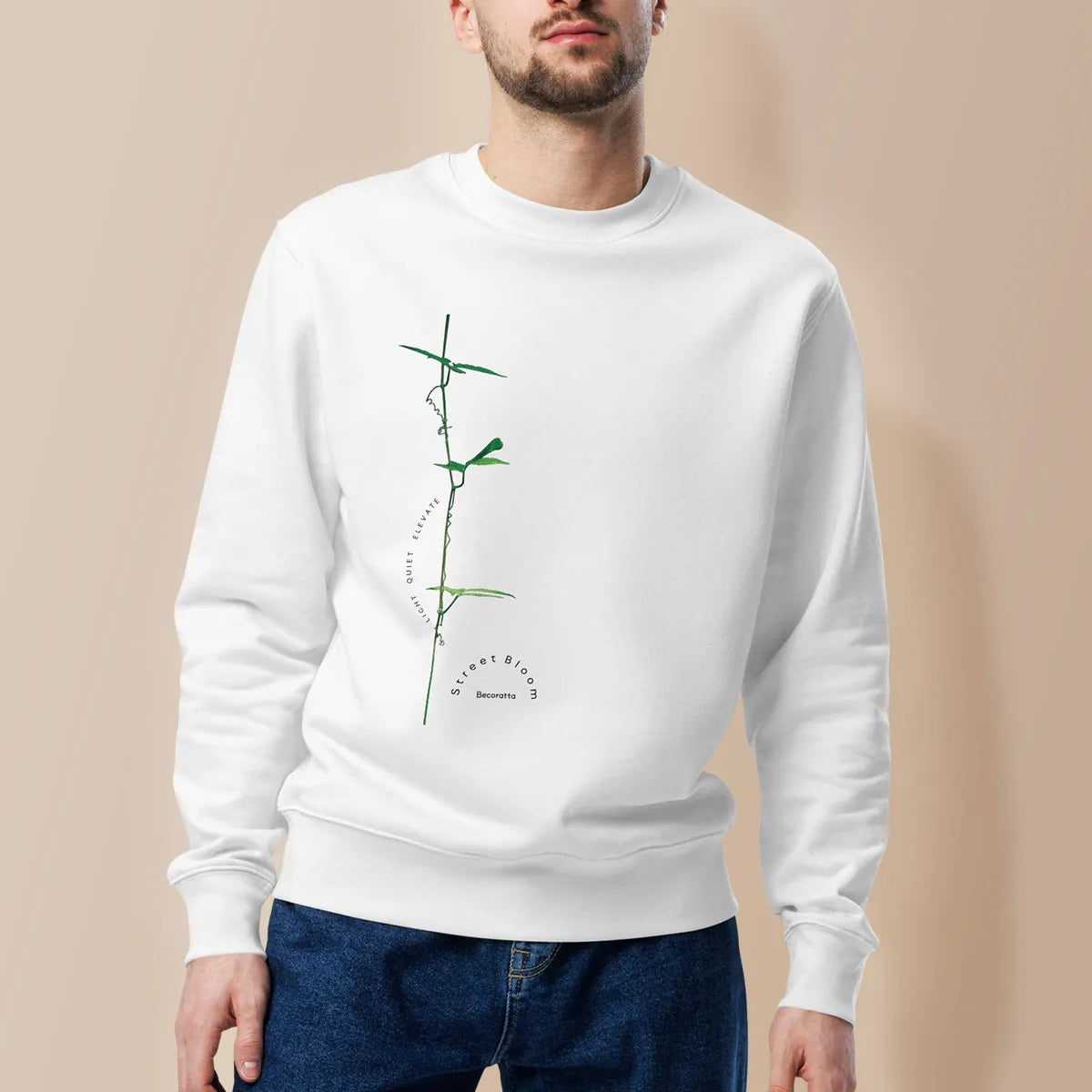 LIGHT QUIET ELEVATE | Organic sweatshirt, Eco-Friendly Urban Style