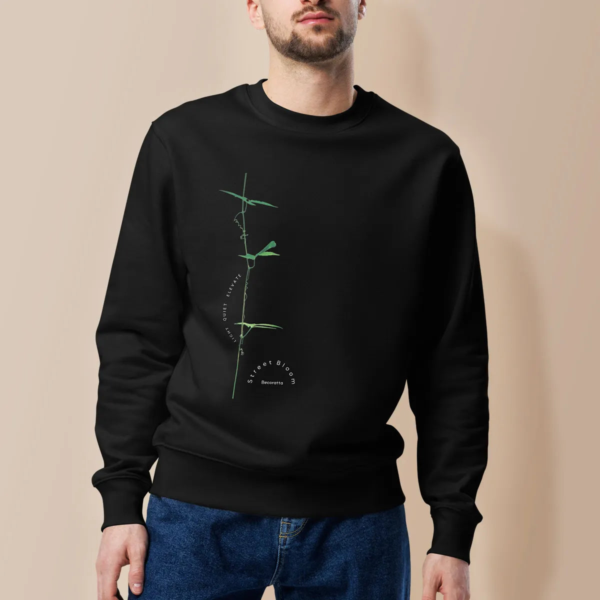 LIGHT QUIET ELEVATE | Organic sweatshirt, Eco-Friendly Urban Style