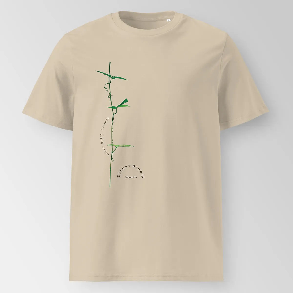 LIGHT QUIET ELEVATE | Organic T-Shirt, Eco-Friendly Urban Style