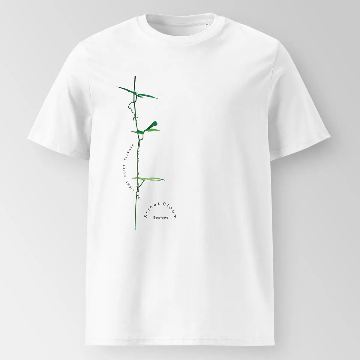 LIGHT QUIET ELEVATE | Organic T-Shirt, Eco-Friendly Urban Style